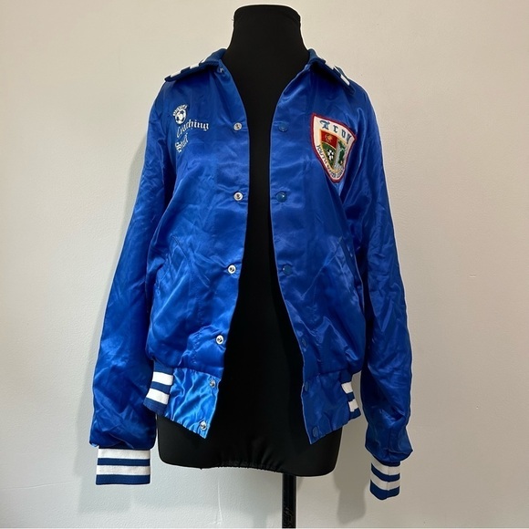 Vintage y2k Troy coach soccer jacket coat size medium - Picture 1 of 7